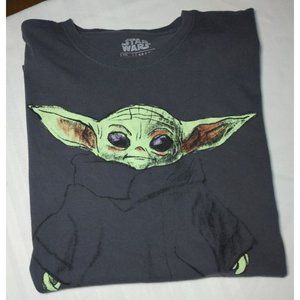 Star Wars- Baby Yoda Mandalorian Officially Licensed Pre-Owned (T-Shirt Size 2X)